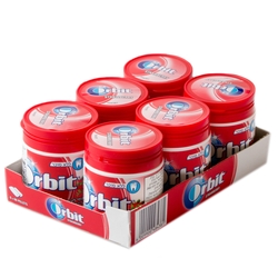 Orbit Sugar-Free Strawberry Gum 60 Pellets - 6CT Jars