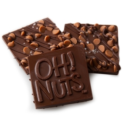 Oh! Nuts Salted Caramel Dark Chocolate Bark Square