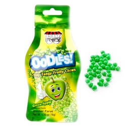 Oodles Tiny Tangy Green Apple Fruity Chews Bags - 48 CT Box