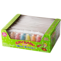 Cry Baby Sour Wax Bottle Drinks - 12CT Box