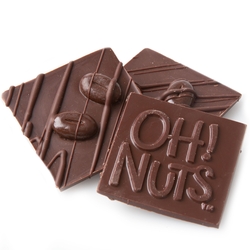 Oh! Nuts Mocha Beans Dark Chocolate Bark Square