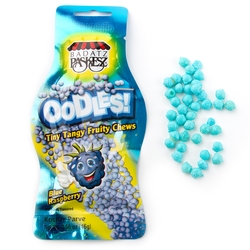 Oodles Tiny Tangy Blue Raspberry Fruity Chews Bags