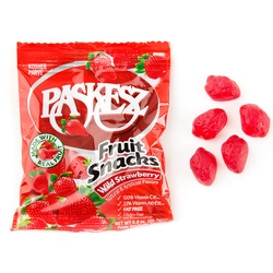 Paskesz Fruit Snacks - Wild Strawberry - 8 CT Box