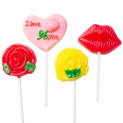 'Love' Fruit Flavored Lollipop - 24CT Box