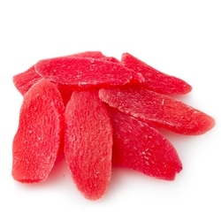 Dried Pineapple Core Slices - Strawberry Flavored