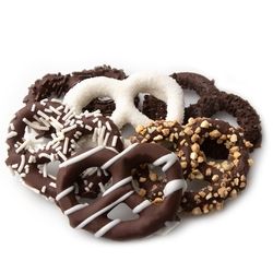 Assorted Chocolate Covered Pretzels - 10CT Box