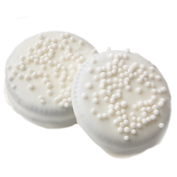 White Pearls White Chocolate Coated Sandwich Cookies