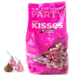 Pink Hershey's Kisses - 17.6oz Bag