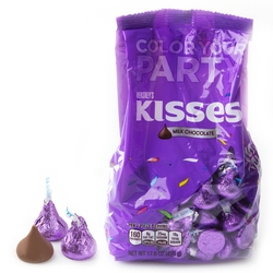 Purple Hershey's Kisses - 17.6oz Bag