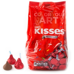 Red Hershey's Kisses - 17.6oz Bag
