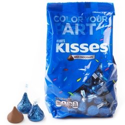 Dark Blue Hershey's Kisses - 17.6oz Bag