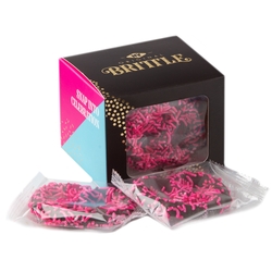 6CT Box Chocolate Covered Pretzels - Pink