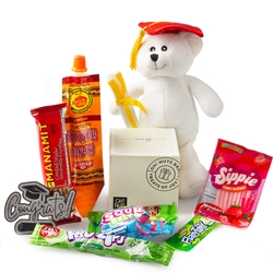 Graduation Bear & Candy Box Gift Basket