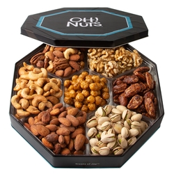 Oh! Nuts 7 Section Assorted Nuts Gift Tin