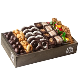 Wooden Chocolate, Pretzels & Candy Line Up - Small 10.5