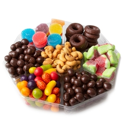 7 Section Chocolate & Nut Tray - 1 LB Platter