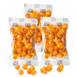 Orange Candy Coated Popcorn Snack Pack 