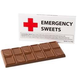 'Emergency Sweets' Humor Chocolate Bar Get Well Favor
