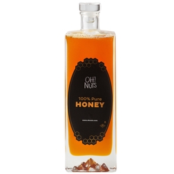 Rosh Hashanah Large Stylish Square Holiday Gift Honey Bottle
