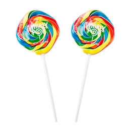 Whirly Pop Diamond Rainbow Lollipops - 24CT Display Box