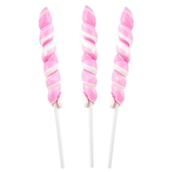 Mini Light Pink & White Unicorn Lollipops - 24CT