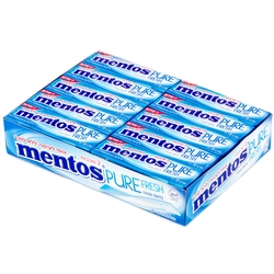Mentos Sugar Free Two Layers Gum - Mint
