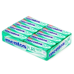 Mentos Sugar Free Two Layers Gum - Spearmint