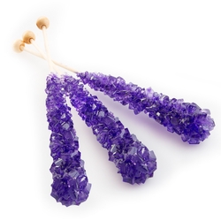 Purple Rock Candy Crystal Sticks - Grape