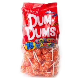 Orange Dum Dum Pops - 75CT