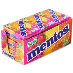 Mentos Assorted Fruit Candy Box - 9CT Case