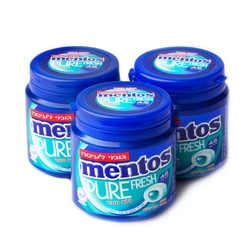 Sugar Free Mentos Pure Eucalyptus Mint Gum Tubs - 45 Tablets