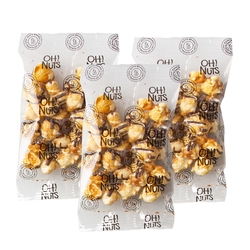 Chocolate Drizzle Caramel Candy Coated Popcorn Snack Pack