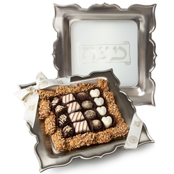Chocolate Matza Tray Gift Basket