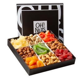 9 Variety Nuts & Dried Fruit Elegant Gift Box