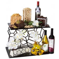 Ultimate Wine Rack Gift Basket Mishloach Manos