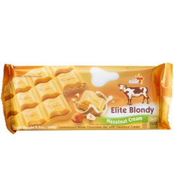 Elite Blondie Chocolate Bar - Hazelnut Cream Filling