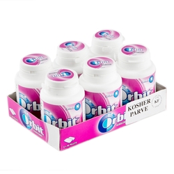 Orbit Sugar-Free Bubble Mint Gum Tabs - 6CT Jars