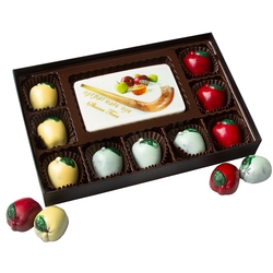 Rosh Hashanah Large Apple Chocolate Truffles Gift Box