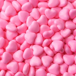 Pink Heart Pressed Candy - 2LB Bag