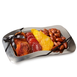 Passover Dried Fruits & Nuts Wavy Tray Gift