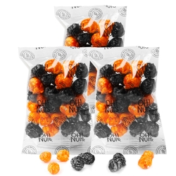 Black & Orange Candy Coated Popcorn Snack Pack - 12 Pack