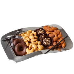 Passover Chocolate & Nuts Wavy Tray Gift