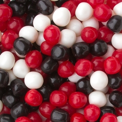 Sour Red, Black & White Candy Balls Mix
