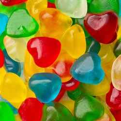 Fini Kosher Assorted Heart Gummies - 1.1 LB Bag