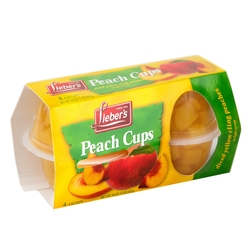 Passover peach Cups - 4 x 4oz Cups