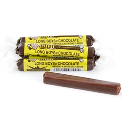 Long Boy Chocolate Taffy Candy Sticks