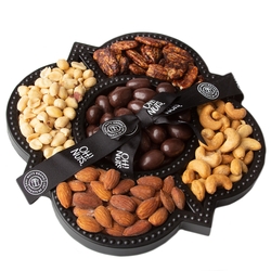 Elegant Mirrored Décor Nuts and Chocolates Tray