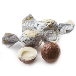 Senior Passover Milk Chocolate Truffle Bonbon - White