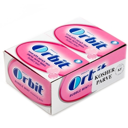Orbit Professional Bubble Mint Gum Pellets - 12CT Box