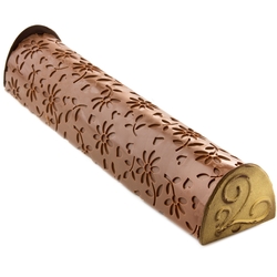 Hand-Crafted Decorative Embossed Truffle Chocolate Log